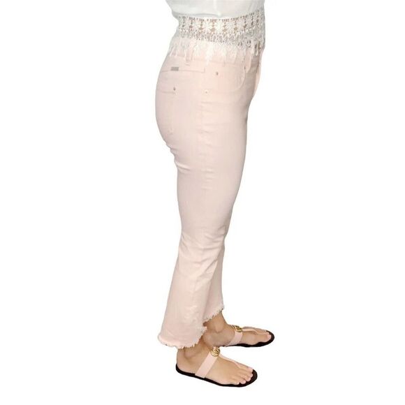 INC International Concepts INC Tulip-Hem Skinny Ankle Jeans (New Pale Blush, 4) - Picture 3 of 12